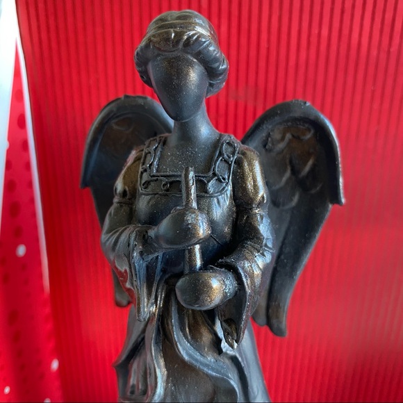 Angel Christmas Stocking Holder Set of Two (2) Bronze Color - Picture 3 of 13